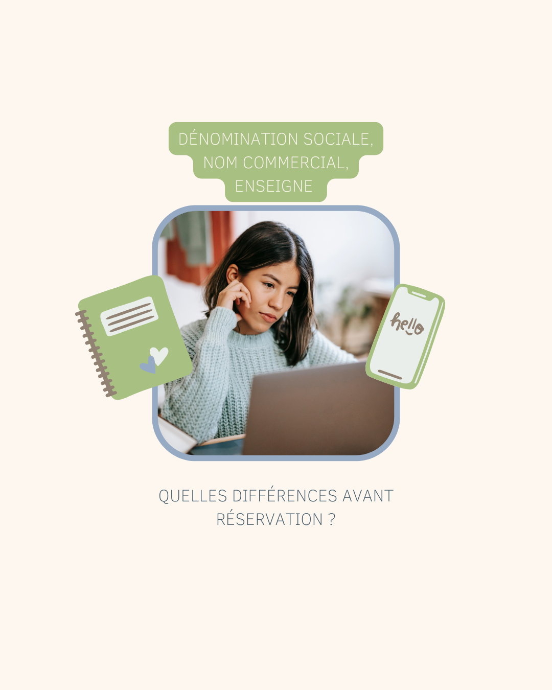 Dénomination sociale, nom commercial, enseigne : différences RNE